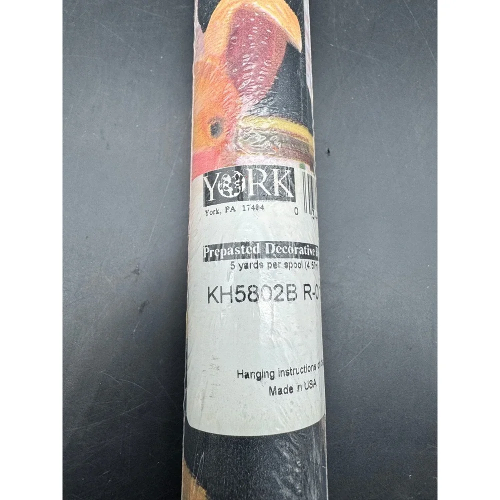 Vintage NOS York French Chef Pig Bistro Wallpaper Border 5 Yards Prepasted